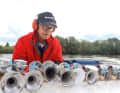 To measure the sound pressure, we installed the horns next to each other and measured at a distance of one metre