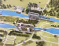 Modell der Anlage im Informationszentrum