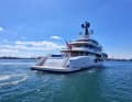 "Infinite Jest" remains in the Mediterranean for its maiden voyage before heading across the Atlantic