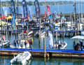 Der Interboot-Hafen in Friedrichshafen am Bodensee