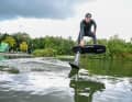 There was a pump foil demo with surf influencer Ben Beholz on the exhibition lake.
