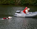 Messe-See: DLRG water rescue demonstration with dogs