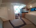 The seating area can be converted into a double berth in no time at all