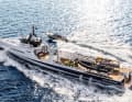 No space problems: The aft deck is 225 square metres in size and can be equipped with toys and tenders as required.