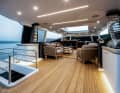 Entspannungszone: In der Skylounge auf dem Oberdeck bleiben die Sitzmöbel mobil und flexibel