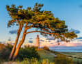 Vorpommersche Boddenlandschaft: Der Dornbusch auf Hiddensee als Sinnbild für Naturschutz und nachhaltigen Tourismus. Segeln ist größtenteils erlaubt, teilweise gibt es Ankerverbote