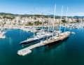 Bekannte Gäste: Mit der 125-Meter-„Koru“ von Jeff Bezos und der 106 Meter langen „Black Pearl“ lagen kürzlich zwei der größten Segelyachten der Welt nebeneinander am CdM-Kai