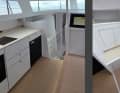 Inside, the boat is simply but functionally equipped