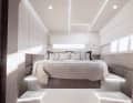 The owner's cabin offers plenty of daylight.