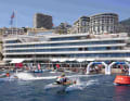 Racing against a noble backdrop: The races take place in front of the Monaco Yacht Club
