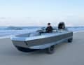 On land, the Watercar can travel at speeds of up to 40 km/h.