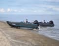 Chunky tyres provide sufficient grip on the beach.