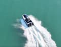 On the water, it behaves like a normal boat.