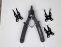 Even more exotic tools such as these Seegering pliers with four attachments can be found in the toolbox
