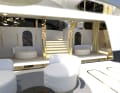 Viel Gold und eine edle Ausstattung machen das U-Boot zur Superyacht.