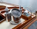 ...the compass housing are witnesses to the yacht's first heyday