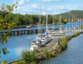 The guest harbour of Lilla Edet is located above the lock - a good stopover