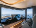 Best view from the helm station with access to the side deck.