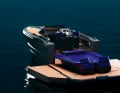 The sides of the hull can be lowered sideways to create more space on deck