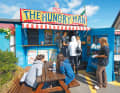 The Hungry Man in Rozel Bay auf Jersey, berühmt für Sandwiches mit Krebsfleisch