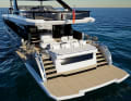 The platform at the stern is the best base for a jump into the sea.