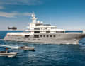 Masculine appearance: The design was based on the 90 metre long "Ice", which Tim Heywood designed over 15 years ago. The helicopter is the owner's favourite tender
