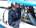 Mit an Bord waren erfahrene Trainer, um die Manöver zu vermitteln.
