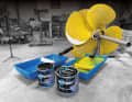 If the propeller can be easily dismantled, painting in the workshop is easier than under the boat.