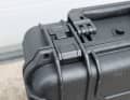 The case can be closed airtight and watertight