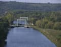 The Wettin lock at Saale kilometre 70.38