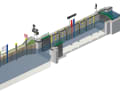 Self-service lock: Pictured is a modern semi-automatic self-service lock for pleasure craft. The technology is being used in more and more new replacements and refits - especially in the Mecklenburg and Märkische Gewässer region