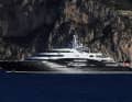23. Serene: 2014 soll Bill Gates an Bord gewesen sein. In die Medien geriet die erste Yacht von Fincantieri aber wegen des vermeintlichen Leonardo-da-­Vinci-­Werks „Salvator Mundi“. Das Gemälde soll Mohammed bin Salman (MBS) nach dem Kauf auf „Serene“ gelagert haben, die der saudische Kronprinz 2015 vom russischen Unternehmer Yuri Shefler erworben hatte. MBS schenkte das Kunstwerk dem Präsidenten der VAE.