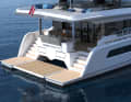 Der Salon im Heck des Schiffes ist fast neun Meter breit und bietet viel Platz