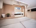 The underfloor cabin with double berth.