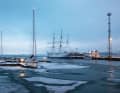 Citymarina Stralsund mit dem Museumsschiff „Gorch Fock“