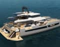 Das erste Rendering des neuen Flaggschiffs FPY110 , das Anfang 2028 schwimmen soll.