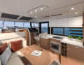 Main living area: The saloon with the driving position