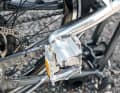 Treten: Beim Modell von Ahooga können die Pedale geklappt werden. So werden ganz simpel einige Zentimeter im Packmaß reduziert, und das Pedal kann nicht verloren gehen