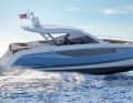 The new catamaran from Four Winns can be motorised with a maximum of 2 x 350 hp outboards.