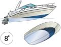 Unwirtschaftlich: Das Boot hängt mit dem Heck tief im Wasser. Bei Gleitern ein sicheres Zeichen für Untermotorisierung oder total falschen Trimm. Verdränger können diese Fahrstufe selbst mit leistungsstarken Motoren nicht überwinden.