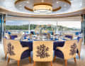 Lunch-Time: Auch hier in der Rotunde der Skylounge können sich alle Gäste gemeinsam auf die Künste des Chefs freuen