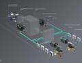 Hybrid solution with diesel generators and electric motors