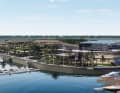A view of the future yacht club.