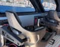 The sprung bucket seats, can holders and the roof are made of forged carbon fibre.