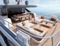 An example of the furnishing of the upper aft deck.