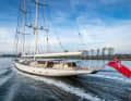 The "Athos" schooner was extended by 1.25 metres at Huisman.