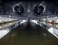 Viel Power: Vier Kamewa-Waterjets mit darunter liegenden Humphree-Interceptoren beschleunigen "Utopia IV" auf bis zu 28 Knoten.