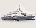 Rich in detail: The 1:53 scale model is made up of a total of 14,000 bricks.