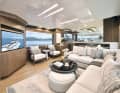 Salon: The New Zealand V77 owner chose dark walnut wood and cream-coloured upholstery.