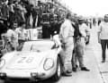 Mit dem Porsche 718 W-RS Spyder 1963 in Le Mans: Insgesamt elfmal ist Linge an der Sarthe am Start, achtmal kommt er in die Wertung